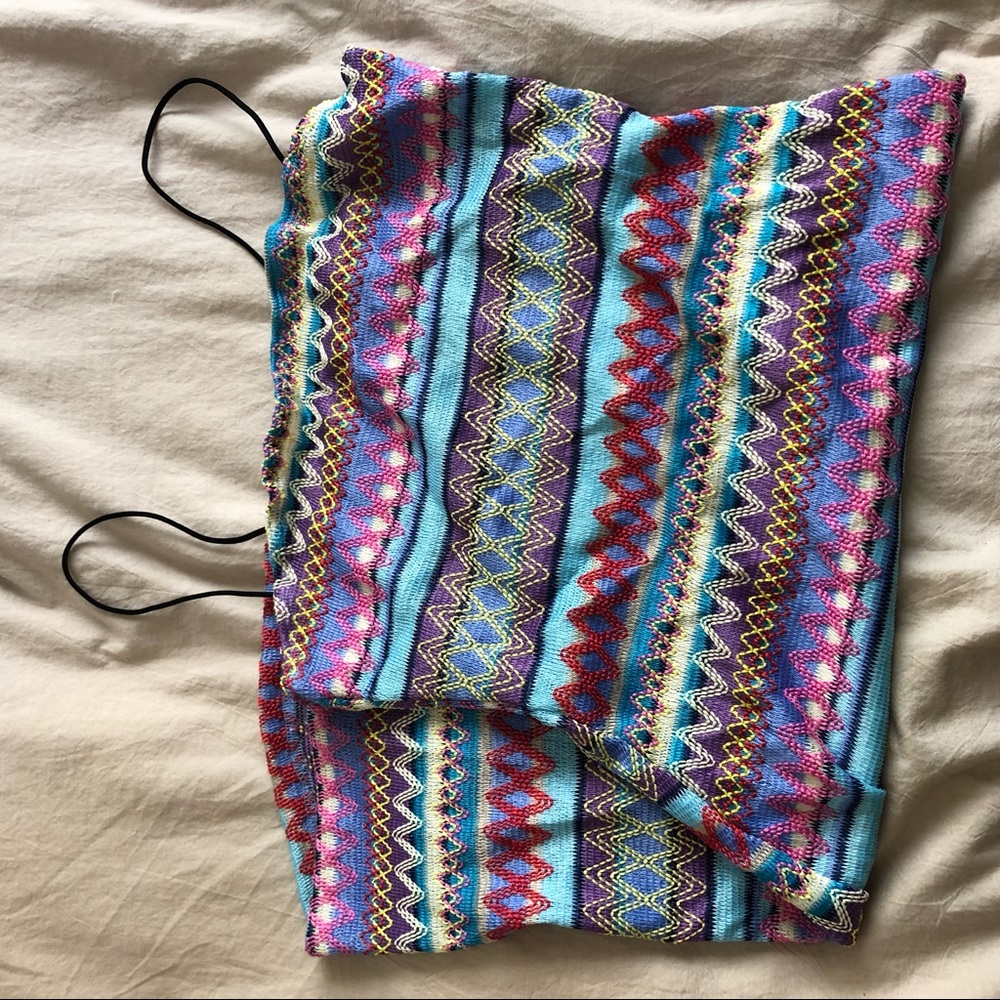 Multicolor mini dress